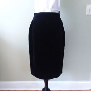 Rodier Black Velvet pencil skirt
